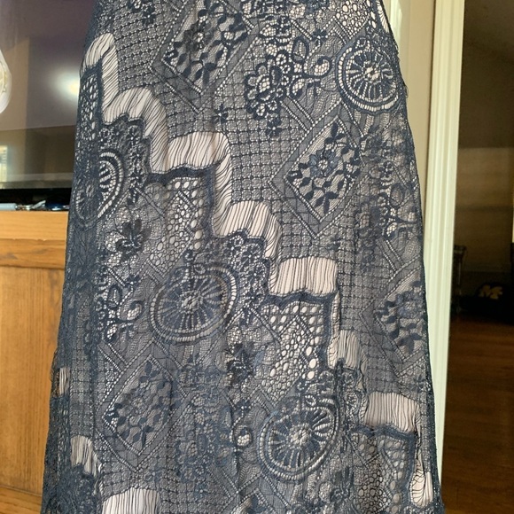 Cameo & Myth Black Lace Column Maxi Skirt - Picture 6 of 11